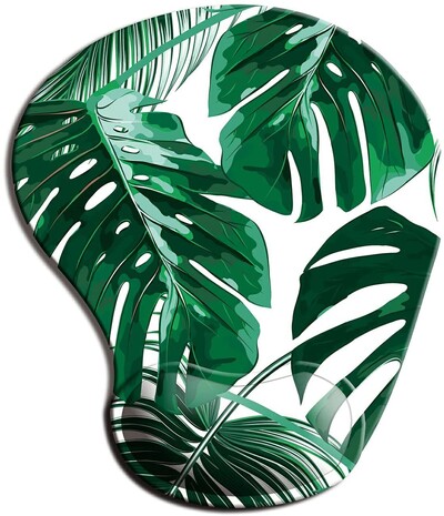 Tampă de mouse ergonomică Flowers cu suport pentru încheietura mâinii, tampoane de mouse drăguțe bază de cauciuc anti-alunecare pentru biroul acasă, lucrul, studiul, jocul pe computer