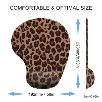 Leopard Print Mouse Pad Καρπός Εργονομικό μαλακό αντιολισθητικό υποστήριγμα καρπού Ματ Υπολογιστή Mouse Pad για υπολογιστή γραφείου