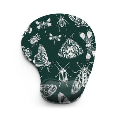 Insect World Mouse Pad Wrist Ergonomikus puha, csúszásgátló csuklótámasz-támasztó szőnyeg Számítógépes egérpad irodai PC-hez