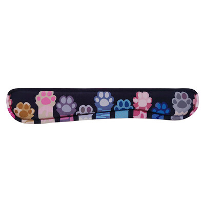 Gheare de pisică pentru încheietura mâinii Mouse Pad anti-alunecare pentru încheietura mâinii Suport pentru mâini Suport pentru mâini Bumbac cu memorie Tastatură Set din trei piese Drăguț