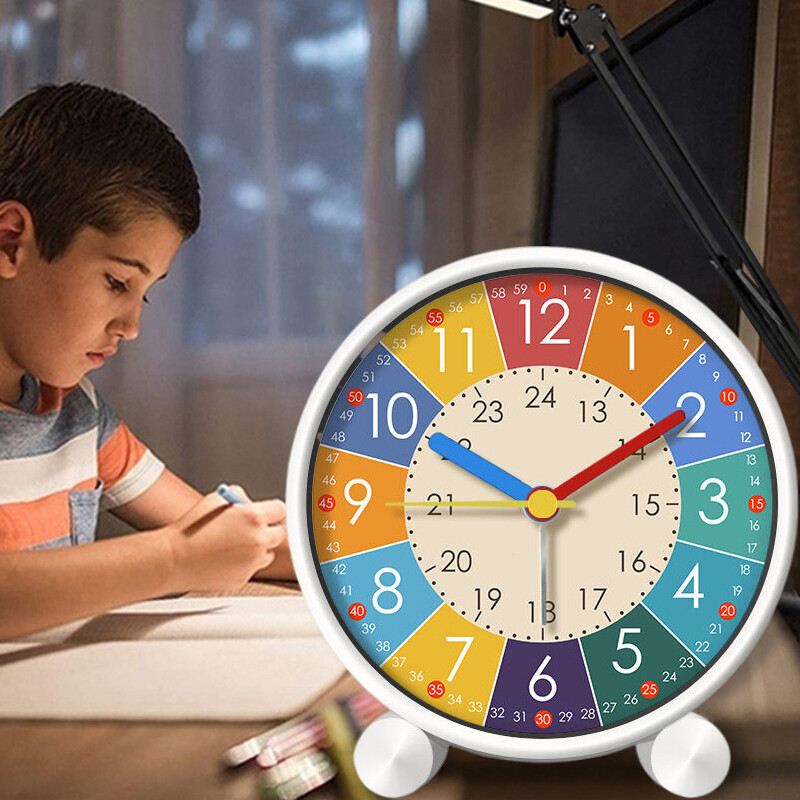 Творчески детски будилник за ученици Спалня Настолен компютър Деца Ранно детство Будилник Без звук