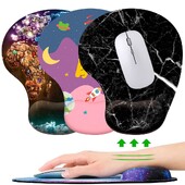 Tampă de mouse moale pentru suport pentru încheietura mâinii Suport de mână ergonomic din silicon Covoraș pentru șoareci de gaming antiderapant Mousepad confortabil pentru PC, laptop, computer