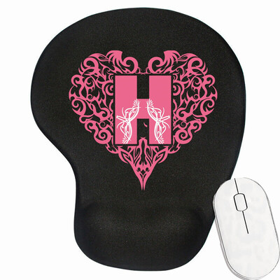 Mouse Pad Covoraș pentru mouse Suport ergonomic pentru încheietura mâinii Suport confortabil pentru încheietură Covoraș antiderapant pentru PC, laptop, computer, serie de scrisori de dragoste