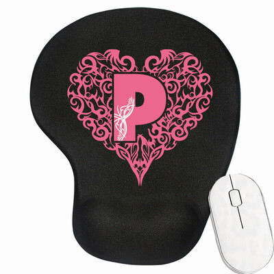 Mouse Pad Covoraș pentru mouse Suport ergonomic pentru încheietura mâinii Suport confortabil pentru încheietură Covoraș antiderapant pentru PC, laptop, computer, serie de scrisori de dragoste