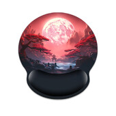 1 buc Tampă de mouse pentru încheietura mâinii cu model de peisaj, ergonomică, moale, anti-alunecare, suport pentru suport pentru încheietura mâinii, mouse pad pentru computer, pentru birou, PC