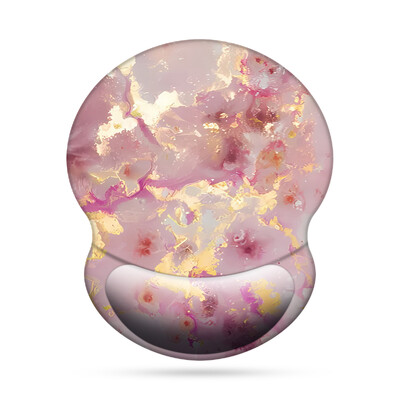 1 buc. Modele de marmură colorate Mouse Pad pentru încheietura mâinii, ergonomic, moale, anti-alunecare, suport pentru suport pentru încheietura mâinii, mouse Pad pentru computer, pentru birou, PC