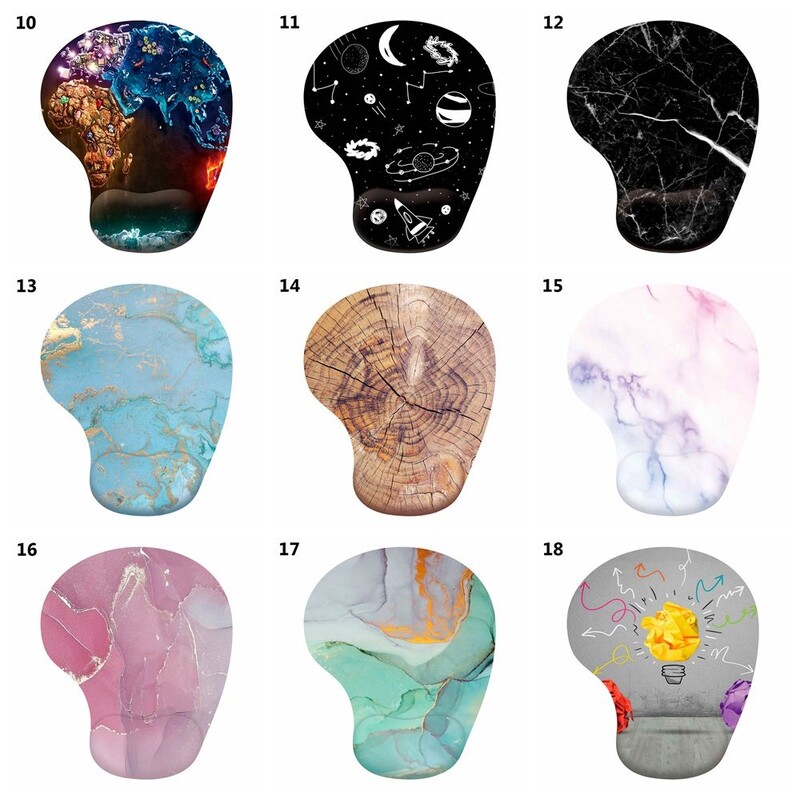 1 buc. Tampă de mouse pentru suport pentru încheietura mâinii din silicon moale Suport de mână ergonomic Covoraș pentru șoareci de gaming antiderapant Mousepad de desktop pentru PC, laptop, computer