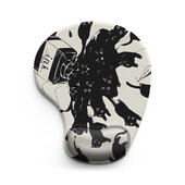 Black Cat And Ink Mouse Pad pentru încheietura mâinii 3D Ergonomic Moale Anti-alunecare Suport pentru încheietura mâinii Mat Suport Mouse Pad pentru computer pentru birou PC