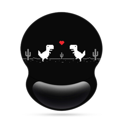 1 buc. Tampă de mouse cu model simplu, neagră, pentru încheietura mâinii, ergonomică, moale, anti-alunecare, suport pentru sprijin pentru încheietura mâinii, tampă de mouse pentru computer, pentru cadou de birou, PC