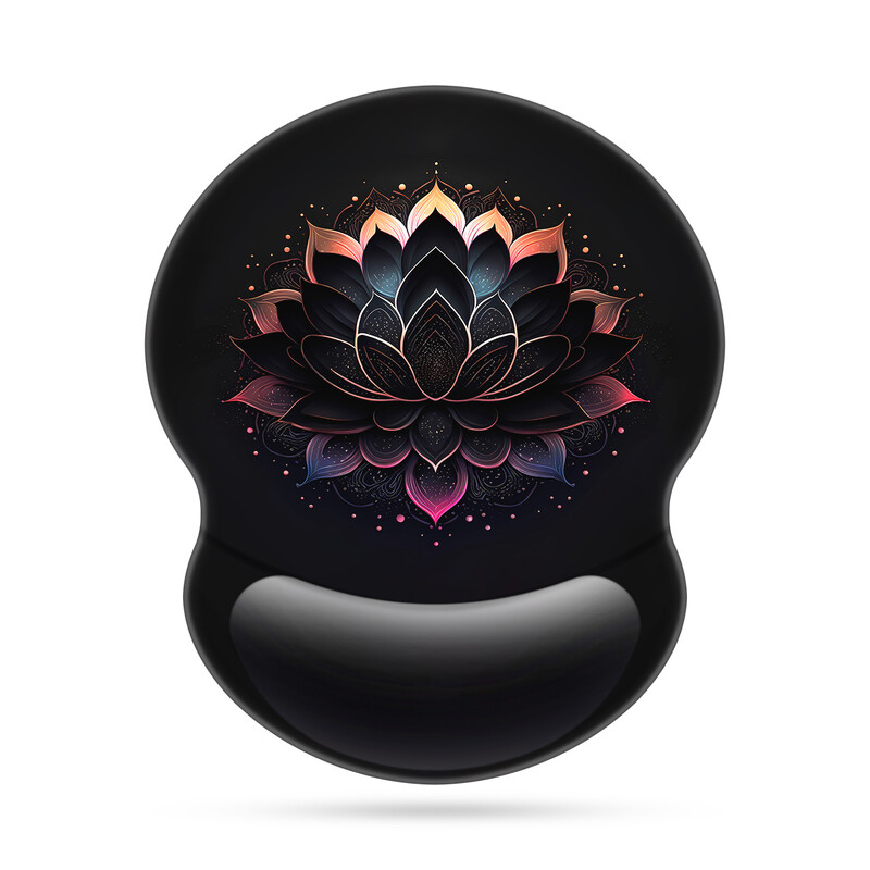 1 buc. Tampă de mouse cu model simplu, neagră, pentru încheietura mâinii, ergonomică, moale, anti-alunecare, suport pentru sprijin pentru încheietura mâinii, tampă de mouse pentru computer, pentru cadou de birou, PC