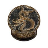 Antic și misterios Golden Dragon Mouse Pad Ergonomic moale anti-alunecare Suport pentru încheietura mâinii Mat Suport Mouse Pad pentru computer pentru birou PC