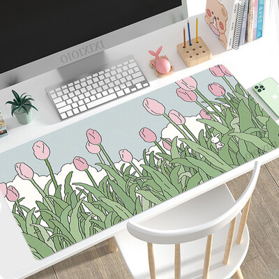 Cute Rabbit Green Anime Mouse Pad Gamer XL Computer Nou HD Mousepad XXL Covorașe de birou Anti-alunecare din cauciuc natural Covoraș pentru computer