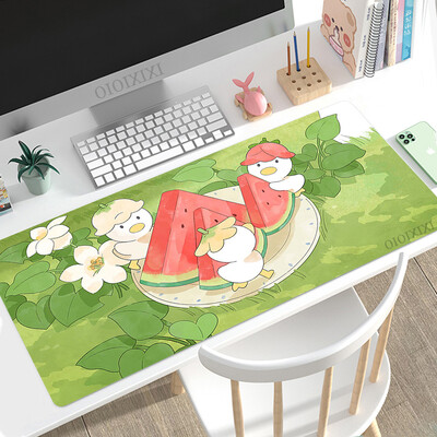 Cute Rabbit Green Anime Mouse Pad Gamer XL Computer Nou HD Mousepad XXL Covorașe de birou Anti-alunecare din cauciuc natural Covoraș pentru computer