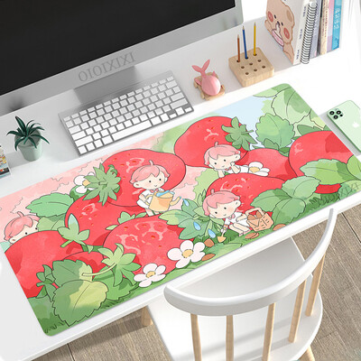 Cute Rabbit Green Anime Mouse Pad Gamer XL Computer Nou HD Mousepad XXL Covorașe de birou Anti-alunecare din cauciuc natural Covoraș pentru computer