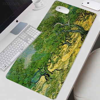 Van Gogh Art Mouse Pad Gamer XL Нова голяма домашна HD подложка за мишка XXL Playmat Мек офис неплъзгащ се килим Офис аксесоари Подложки за мишка