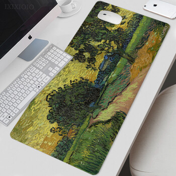 Van Gogh Art Mouse Pad Gamer XL Нова голяма домашна HD подложка за мишка XXL Playmat Мек офис неплъзгащ се килим Офис аксесоари Подложки за мишка