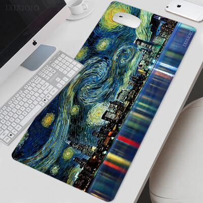 Van Gogh Art Mouse Pad Gamer XL Nou mare Home HD Mousepad XXL Playmat Moale Office Covor anti-alunecare Accesorii de birou Covorașe mouse