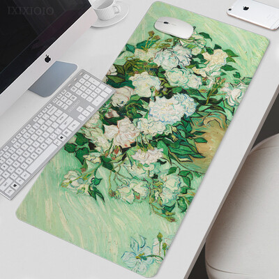 Van Gogh Art Mouse Pad Gamer XL Nou mare Home HD Mousepad XXL Playmat Moale Office Covor anti-alunecare Accesorii de birou Covorașe mouse