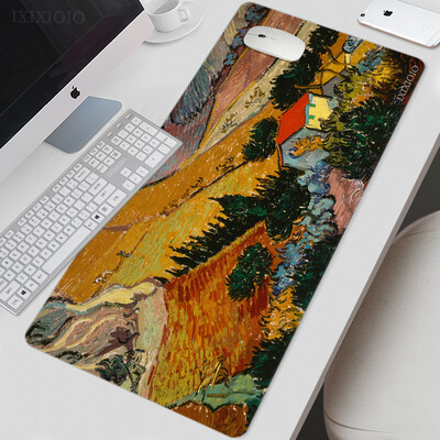 Van Gogh Art Mouse Pad Gamer XL Nou mare Home HD Mousepad XXL Playmat Moale Office Covor anti-alunecare Accesorii de birou Covorașe mouse