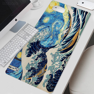 Van Gogh Art Mouse Pad Gamer XL Nou mare Home HD Mousepad XXL Playmat Moale Office Covor anti-alunecare Accesorii de birou Covorașe mouse