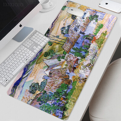 Van Gogh Art Mouse Pad Gamer XL Nou mare Home HD Mousepad XXL Playmat Moale Office Covor anti-alunecare Accesorii de birou Covorașe mouse