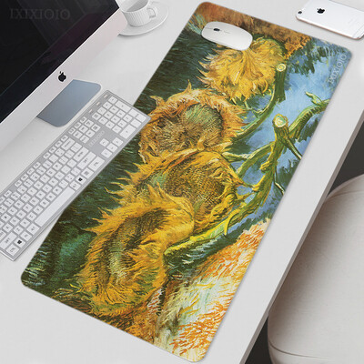 Van Gogh Art Mouse Pad Gamer XL Nou mare Home HD Mousepad XXL Playmat Moale Office Covor anti-alunecare Accesorii de birou Covorașe mouse