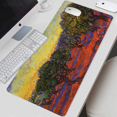 Van Gogh Art Mouse Pad Gamer XL Nou mare Home HD Mousepad XXL Playmat Moale Office Covor anti-alunecare Accesorii de birou Covorașe mouse