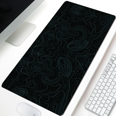 Mousepad alb-negru Abstract Mouse Pad Gamer Covorașe mari de birou Covoraș pentru mouse Tastatură Covor moale Office Covoraș anti-alunecare