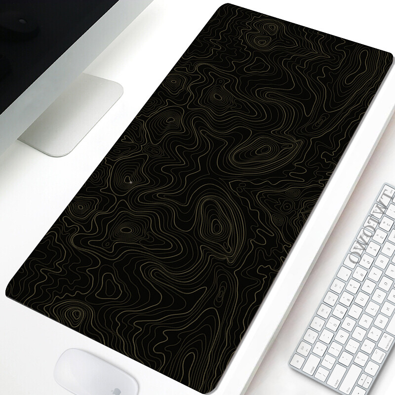 Mousepad alb-negru Abstract Mouse Pad Gamer Covorașe mari de birou Covoraș pentru mouse Tastatură Covor moale Office Covoraș anti-alunecare