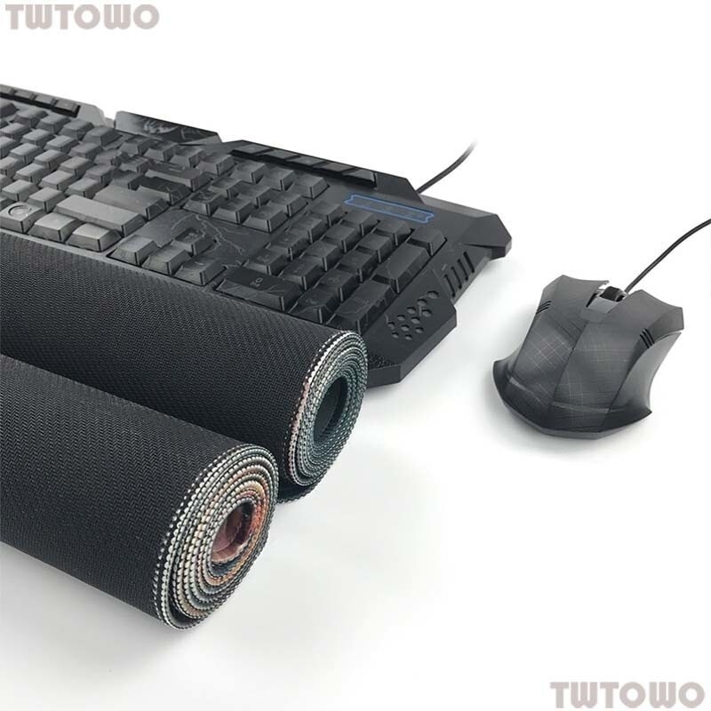 Mousepad alb-negru Abstract Mouse Pad Gamer Covorașe mari de birou Covoraș pentru mouse Tastatură Covor moale Office Covoraș anti-alunecare