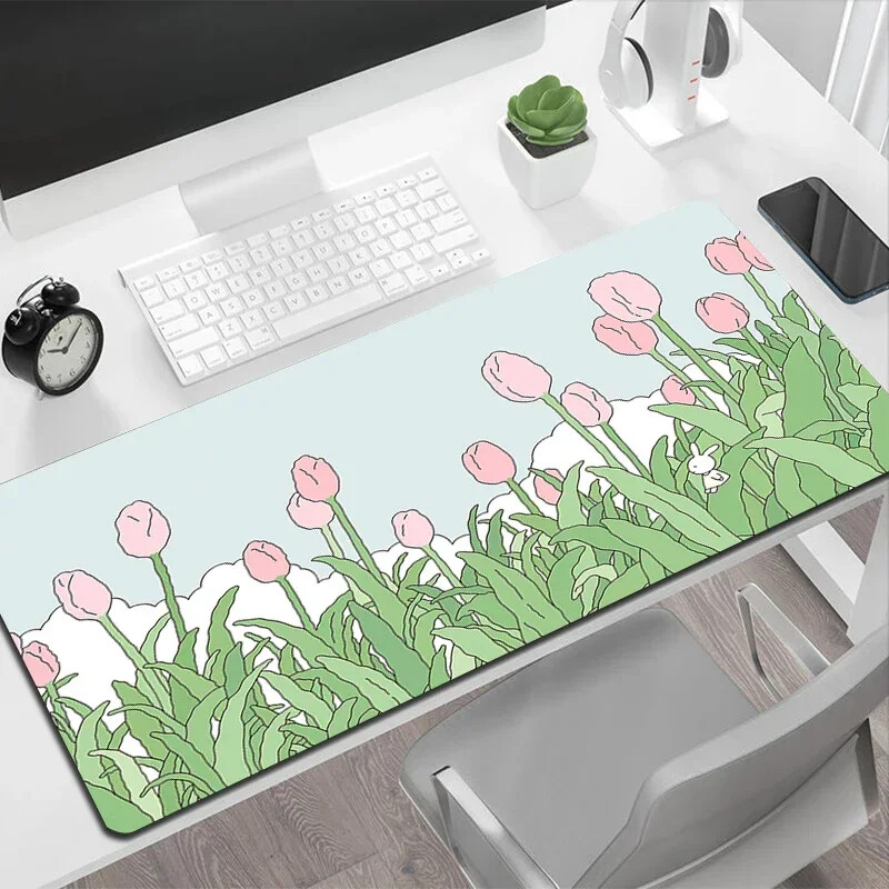 Mouse Pad mare HD Savane verzi Pernă cauciuc anti-alunecare accesorii de birou Laptop Tastatură Covoraș de masă Deskpad PC XXL 400x900