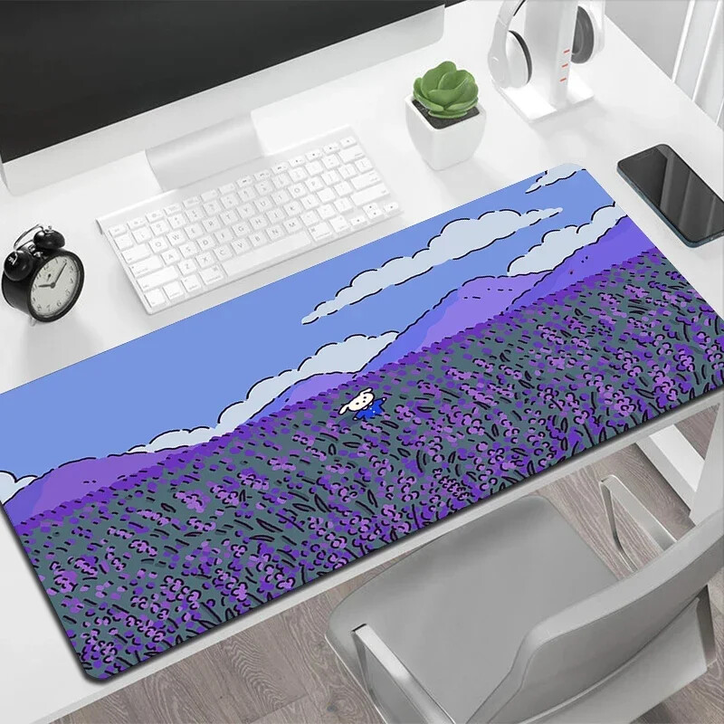 Mouse Pad mare HD Savane verzi Pernă cauciuc anti-alunecare accesorii de birou Laptop Tastatură Covoraș de masă Deskpad PC XXL 400x900