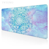 Circular Mandala Mouse Pad Gaming XL Personalizat Home Mousepad mare pentru computer XXL Mousepads Anti-alunecare Office PC Desktop Mouse Pad