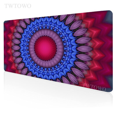 Circular Mandala Mouse Pad Gaming XL Personalizat Home Mousepad mare pentru computer XXL Mousepads Anti-alunecare Office PC Desktop Mouse Pad