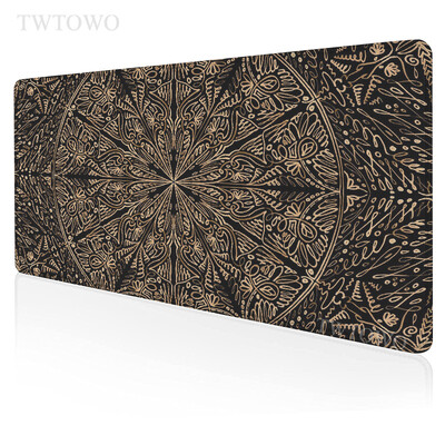Circular Mandala Mouse Pad Gaming XL Personalizat Home Mousepad mare pentru computer XXL Mousepads Anti-alunecare Office PC Desktop Mouse Pad