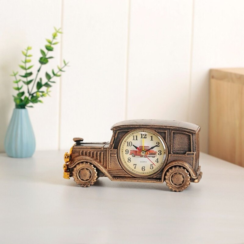 6 stiluri drăguț mașină ceas cu alarmă antic nostalgic clasic mașină ceas noptiere unic copil ceas cu alarmă copii