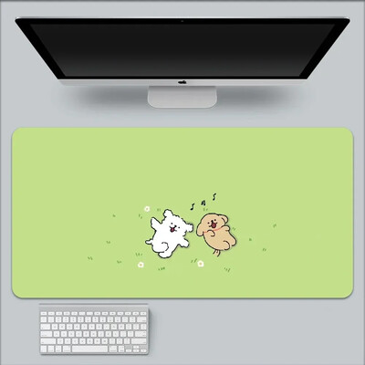 Kawaii Line Dog XXL 90x40 Mousepad mare Gaming Compute Gamer Tastatură Mouse Mat Covorașe moi Cauciuc Lavabil Anti-alunecare Pe bază pentru PC