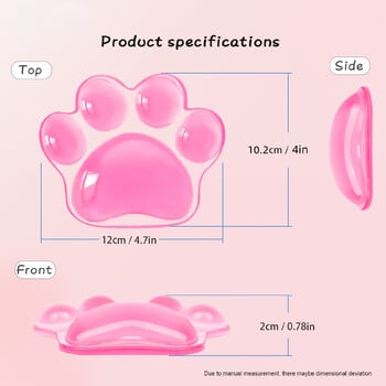 Cat Mat Foot Paw Cute Gaming Mouse Pad Wrist Support Ματ ποντικιού Άνετο μαλακό μαξιλάρι Διακόσμηση δωματίου για παιχνίδια Αξεσουάρ γραφείου