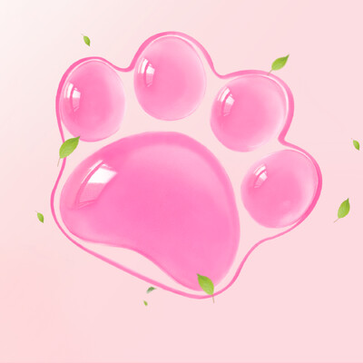 Cat Mat Foot Paw Сладка игрална подложка за мишка Поддръжка за китката Подложка за мишка Удобна мека възглавница Игрална стая Декорация Аксесоари за бюро