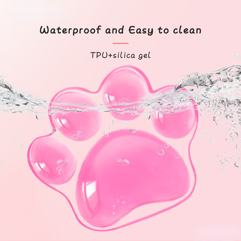 Cat Mat Foot Paw Сладка игрална подложка за мишка Поддръжка за китката Подложка за мишка Удобна мека възглавница Игрална стая Декорация Аксесоари за бюро