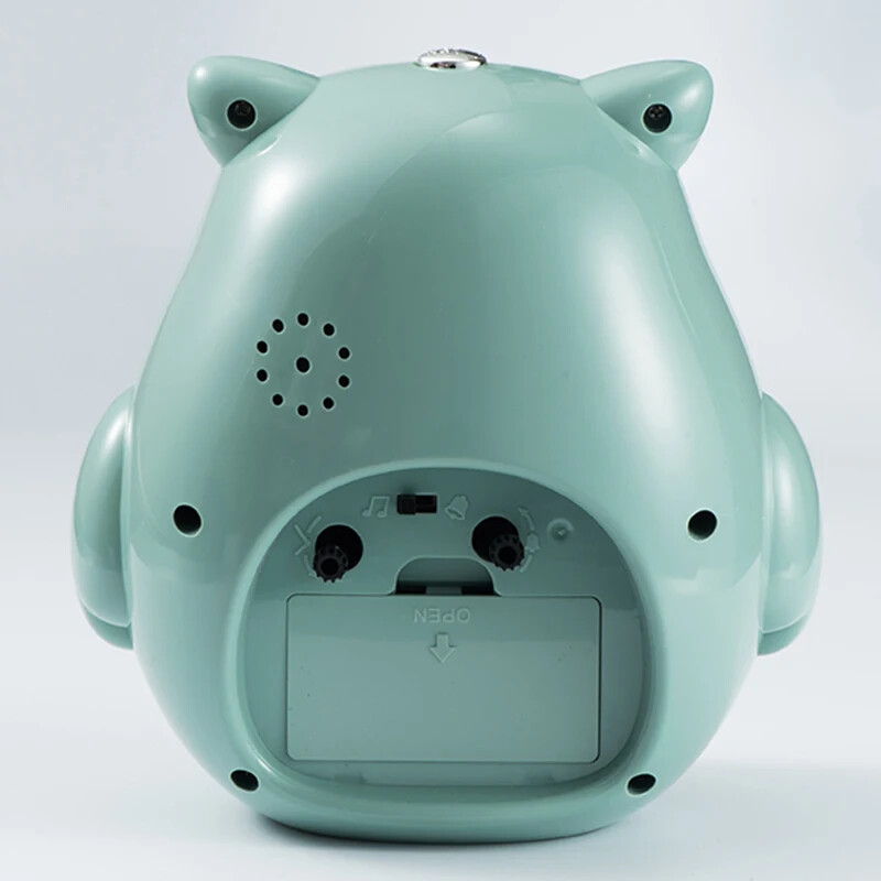 Анимационен сладък бухал Заглушен настолен будилник Прекрасен студентски будилник за маса с подсветка за детска спалня