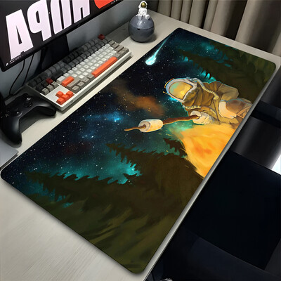 Mouse Pad XXL Anime Gamer Outer Wilds Egérpad Laptop Universe Space Solar System HD asztali szőnyeg PC játék kiegészítők billentyűzet pad