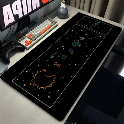 Mouse Pad XXL Anime Gamer Outer Wilds Egérpad Laptop Universe Space Solar System HD asztali szőnyeg PC játék kiegészítők billentyűzet pad