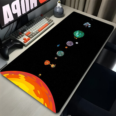 Mouse Pad XXL Anime Gamer Outer Wilds Egérpad Laptop Universe Space Solar System HD asztali szőnyeg PC játék kiegészítők billentyűzet pad