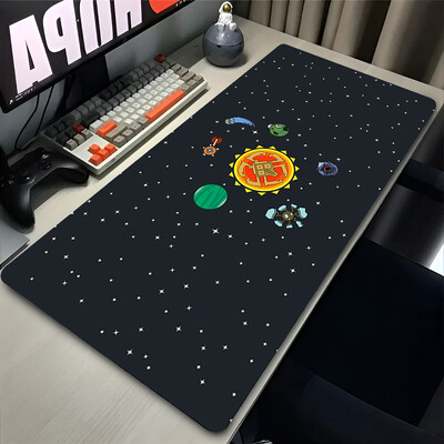 Mouse Pad XXL Anime Gamer Outer Wilds Egérpad Laptop Universe Space Solar System HD asztali szőnyeg PC játék kiegészítők billentyűzet pad