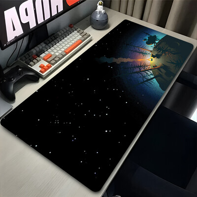 Mouse Pad XXL Anime Gamer Outer Wilds Egérpad Laptop Universe Space Solar System HD asztali szőnyeg PC játék kiegészítők billentyűzet pad