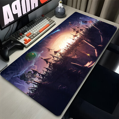 Mouse Pad XXL Anime Gamer Outer Wilds Egérpad Laptop Universe Space Solar System HD asztali szőnyeg PC játék kiegészítők billentyűzet pad