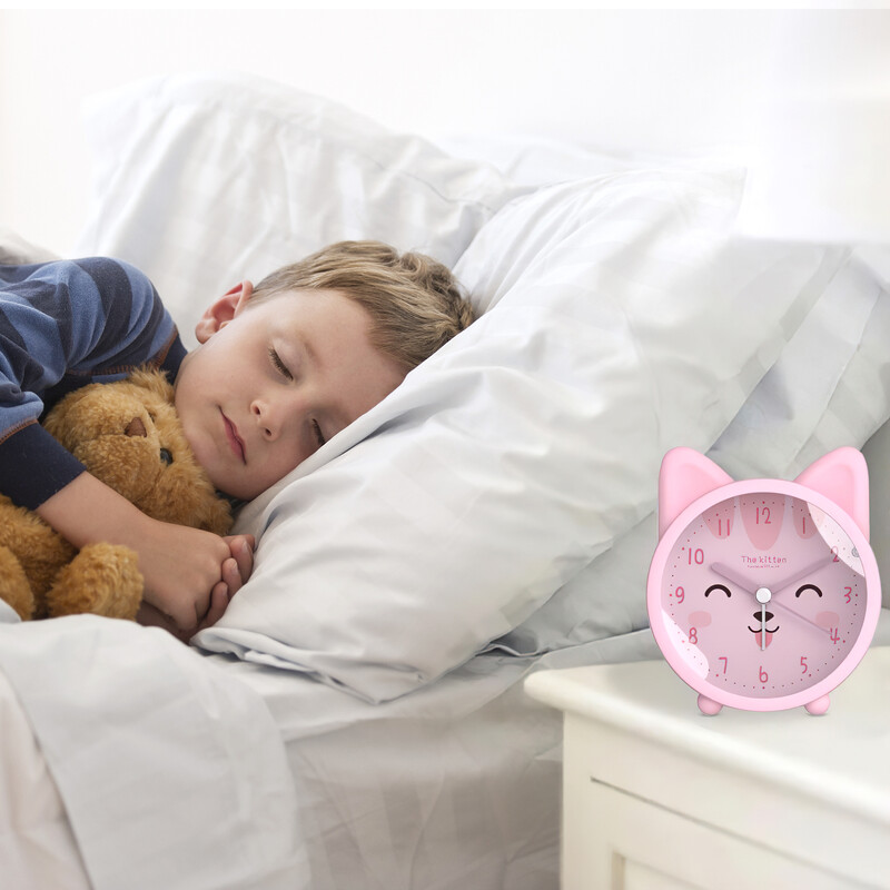 Детски детски будилник Часовник за обучение на сън Събуждане Симпатичен часовник с температурен таймер за дрямка за спалня Настолен часовник Подаръци за деца