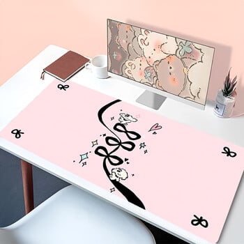 Mouse Pad PC Black Bowknot Kawaii XXL Desk Mat Laptop Ins Style Anime Dog Πληκτρολόγιο Χαλί παιχνιδιών Αξεσουάρ Mousepad για κορίτσι Δώρο