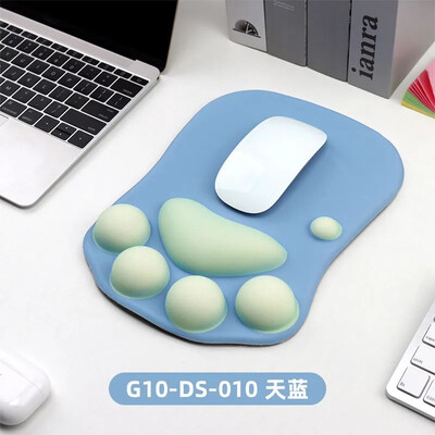 Сладка 3D подложка за мишка с котешка лапа Мека силиконова неплъзгаща се подложка за мишка за офис и домашен компютър и лаптоп Mac Декорация на игрално бюро Подложка за мишка